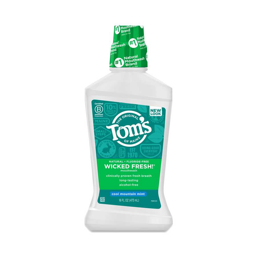 Tom's of Maine Natural Adult FluorideFree Toothpaste & Mouthwash