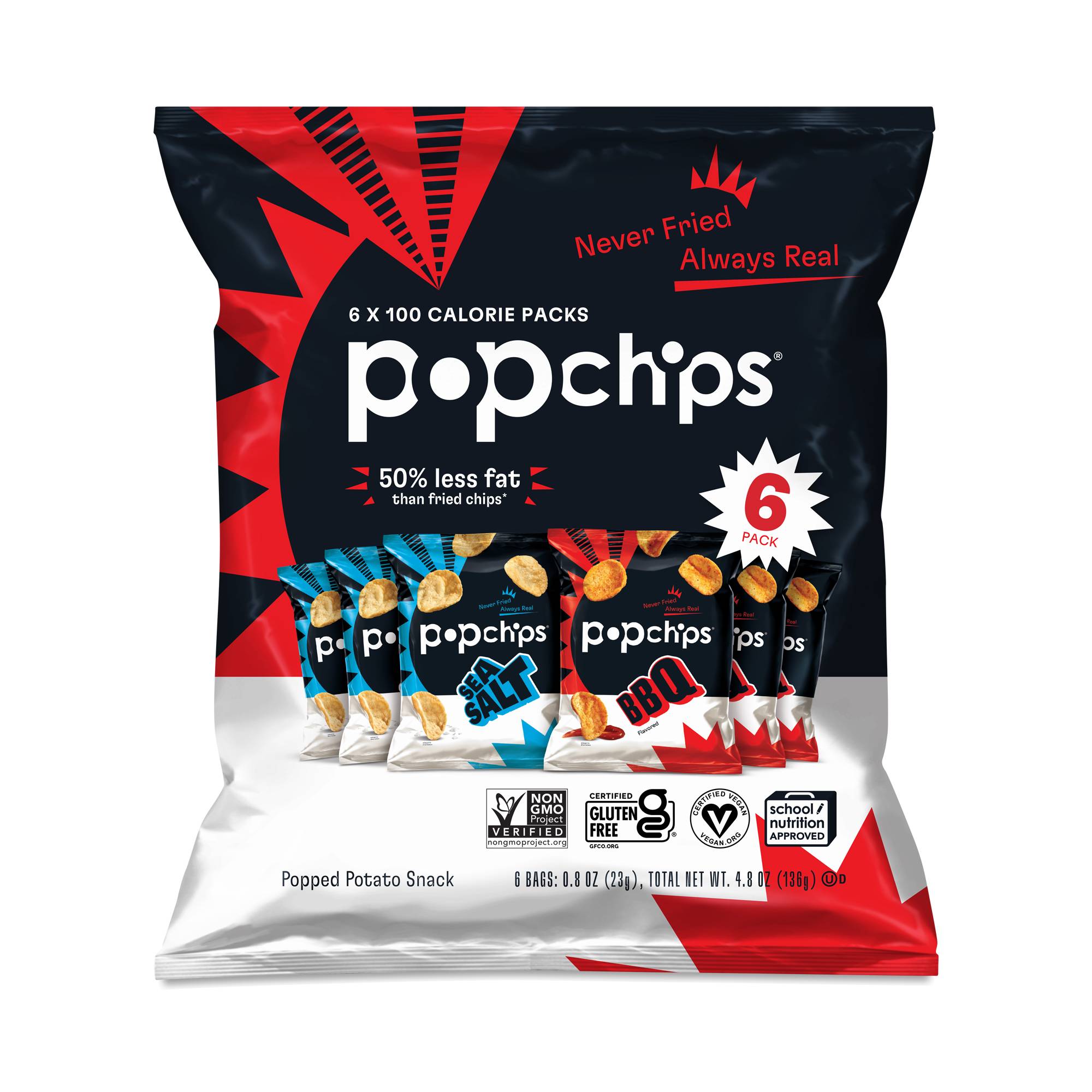 Popped Potato Chips, Snack Pack