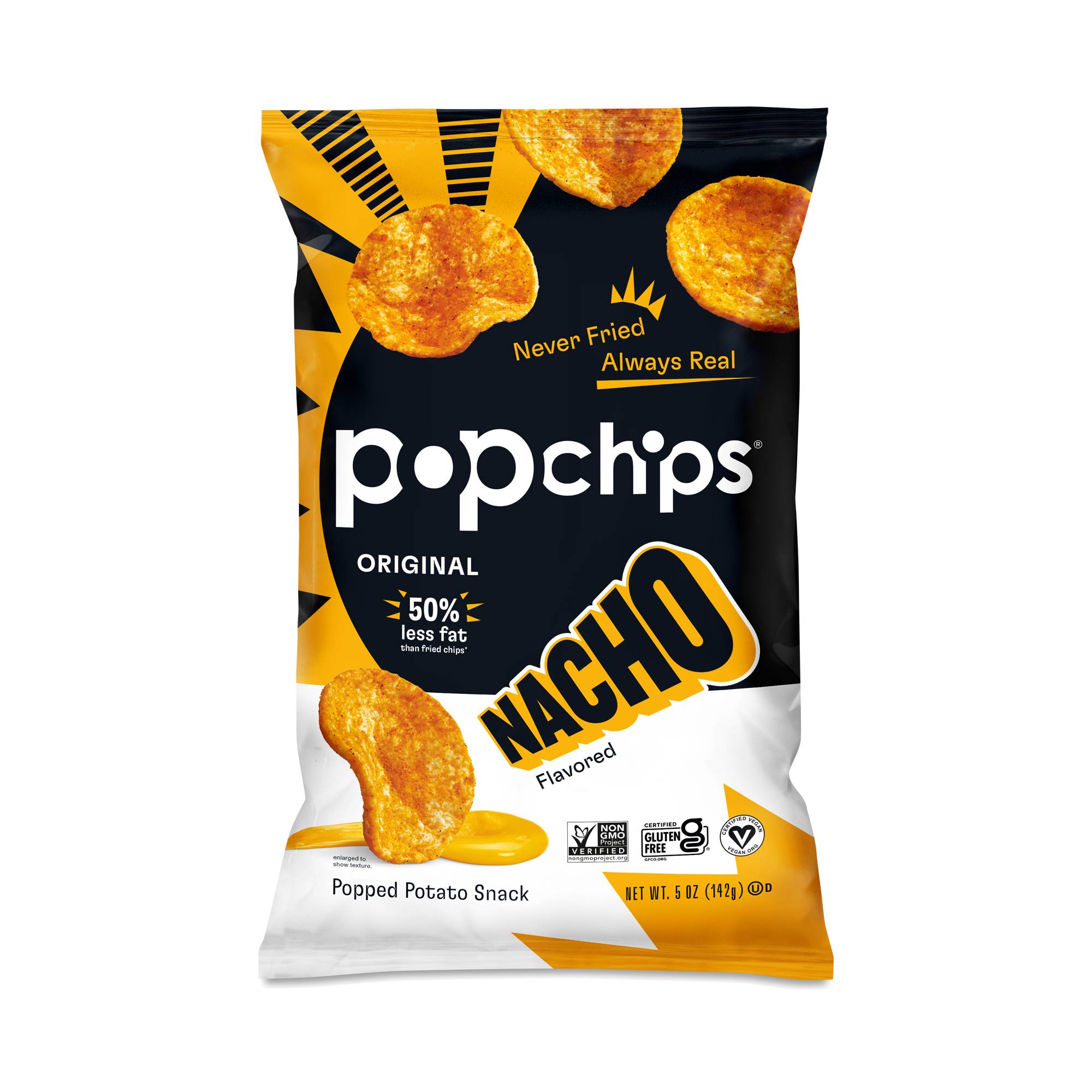 Popped Potato Chips, Nacho