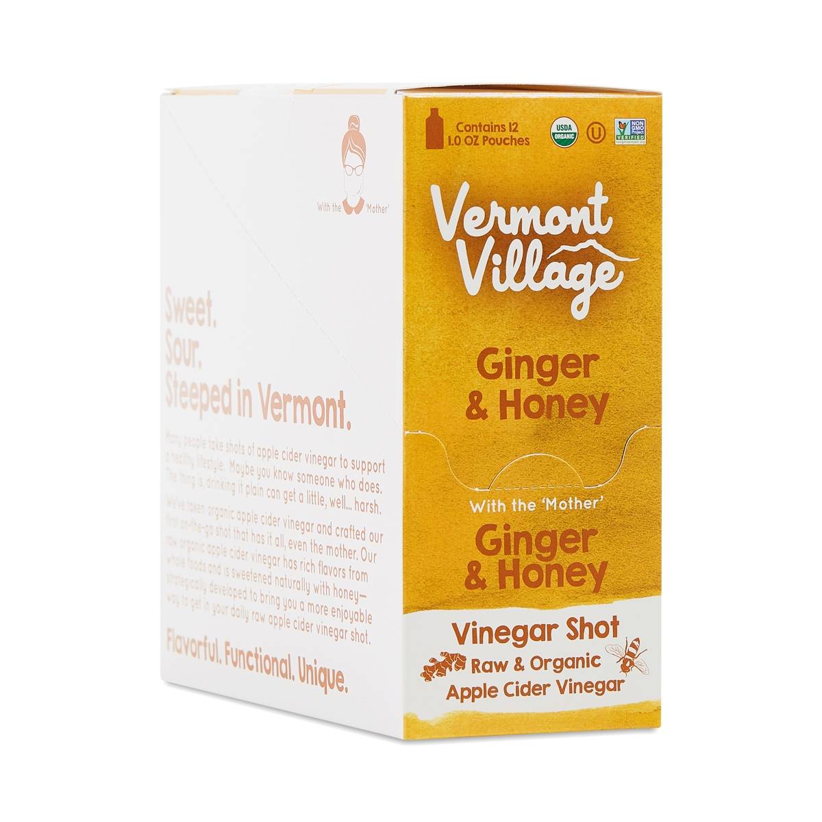 Ginger & Honey Vinegar Shot by Vermont Village Thrive Market