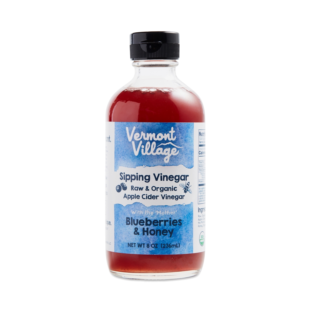 Blueberries & Honey Sipping Vinegar by Vermont Village Thrive Market