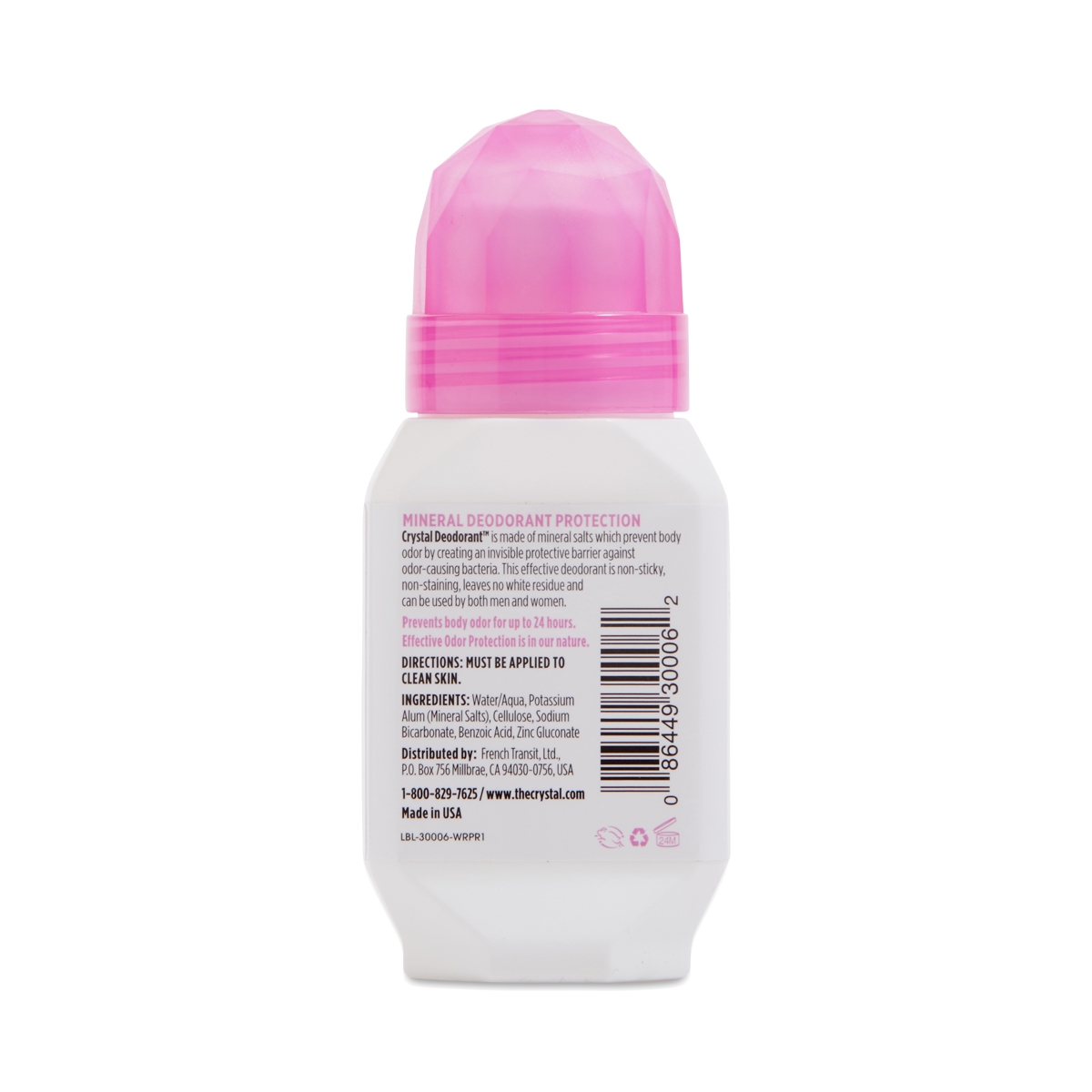 Unscented RollOn Deodorant by Crystal Thrive Market