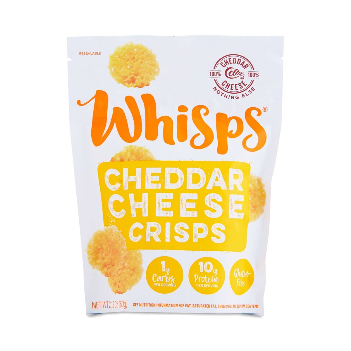 Cello Whisps Cheddar Cheese Crisps Thrive Market
