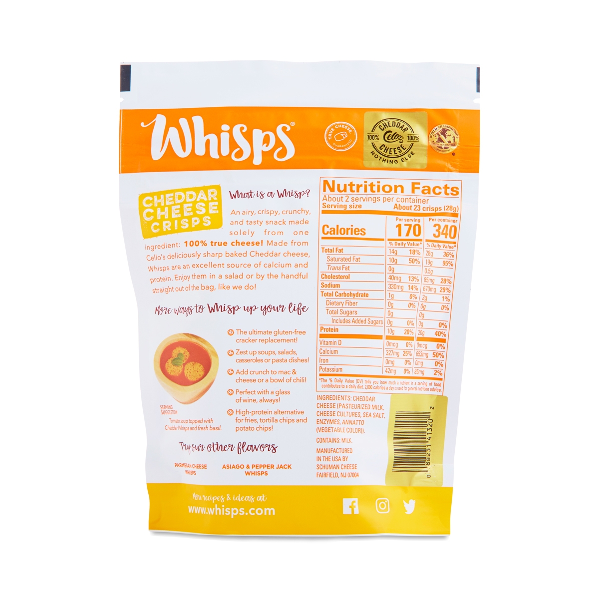 Cheddar Cheese crisps #2 (088231413202)