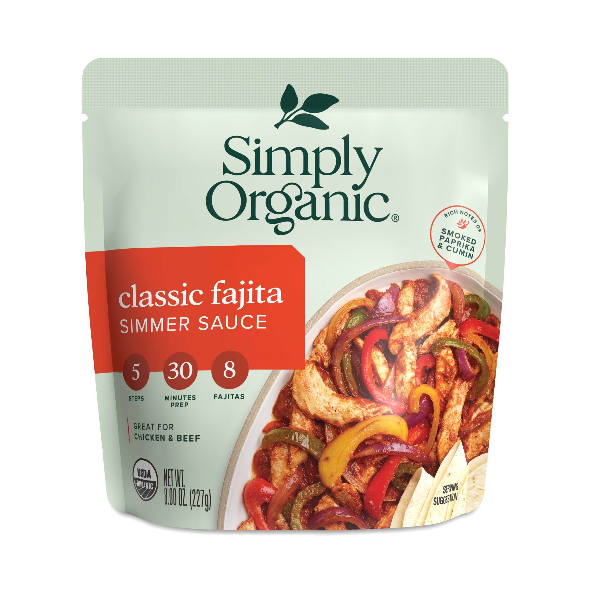 Simmer Sauce, Classic Fajita