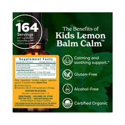 Kids Lemon Balm Calm, Alcohol-Free