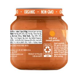 Happy Baby Stage 1 Organic Food Jars, Sweet Potatoes