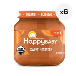 Happy Baby Stage 1 Organic Food Jars, Sweet Potatoes