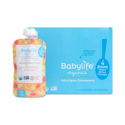 Stage 2 Baby Fruit Blend Pouches, Pear, Strawberry & Banana