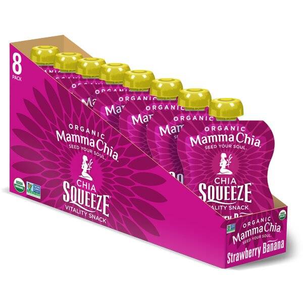 Chia Squeeze, Strawberry Banana