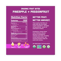 Organic Fruit Bites, Pineapple & Passion Fruit