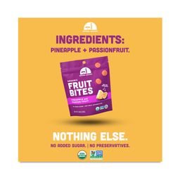 Organic Fruit Bites, Pineapple & Passion Fruit