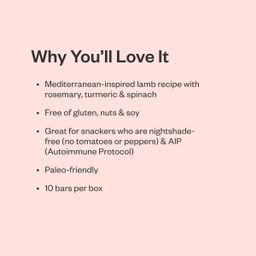 Meat & Veggie Bars, Mediterranean Lamb