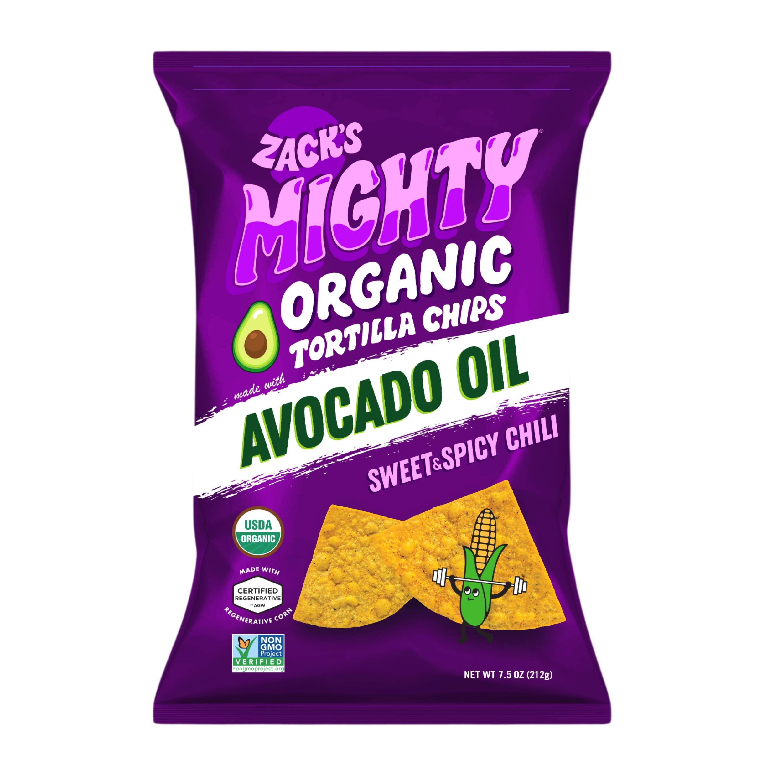 Organic Avocado Oil Tortilla Chips, Sweet & Spicy Chili
