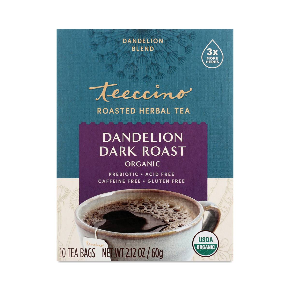 Roasted Herbal Tea, Dandelion Dark Roast