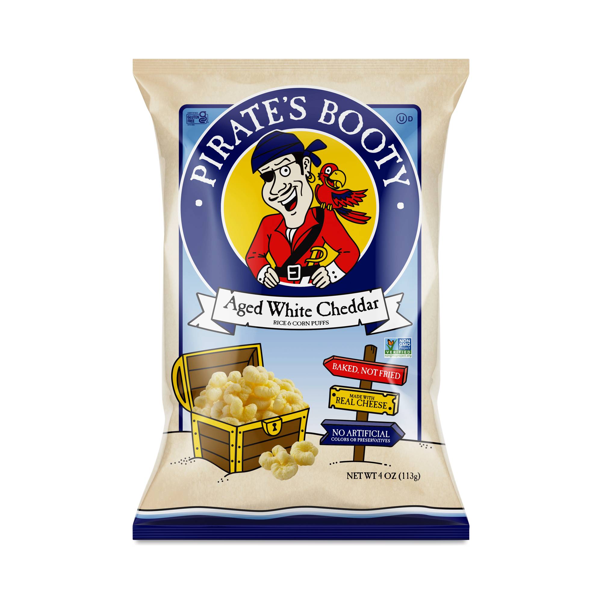 Aged White Cheddar Rice and Corn Puffs