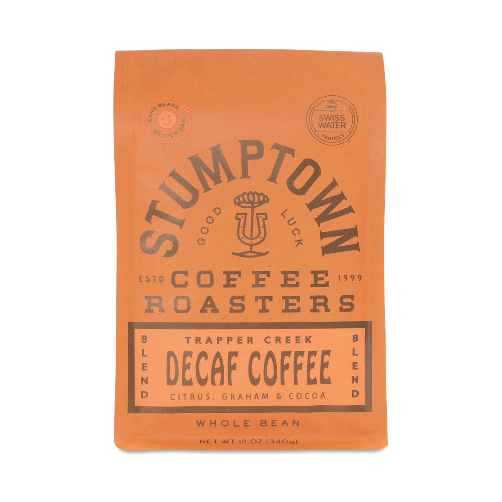 Decaf Whole Bean Coffee, Trapper Creek