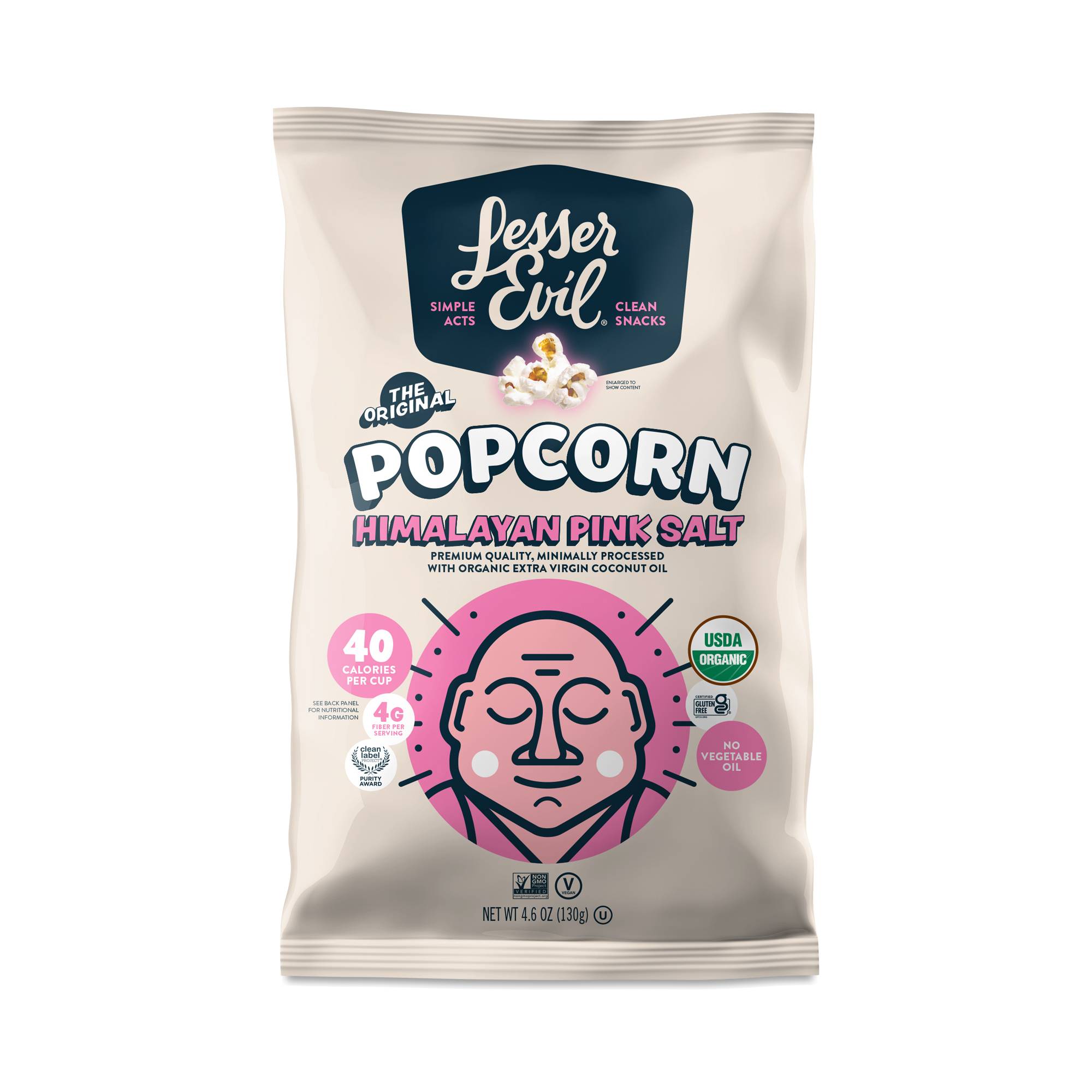 Organic Popcorn, Himalayan Pink
