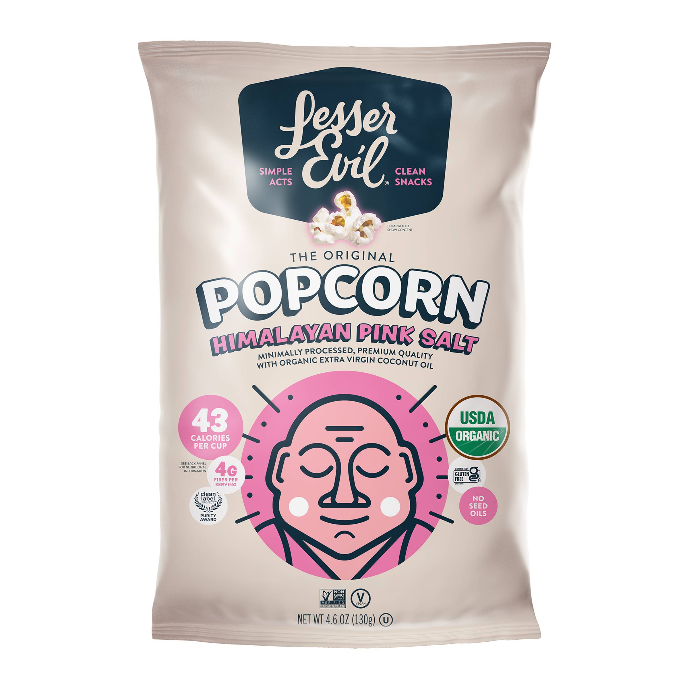 Organic Popcorn, Himalayan Pink Salt