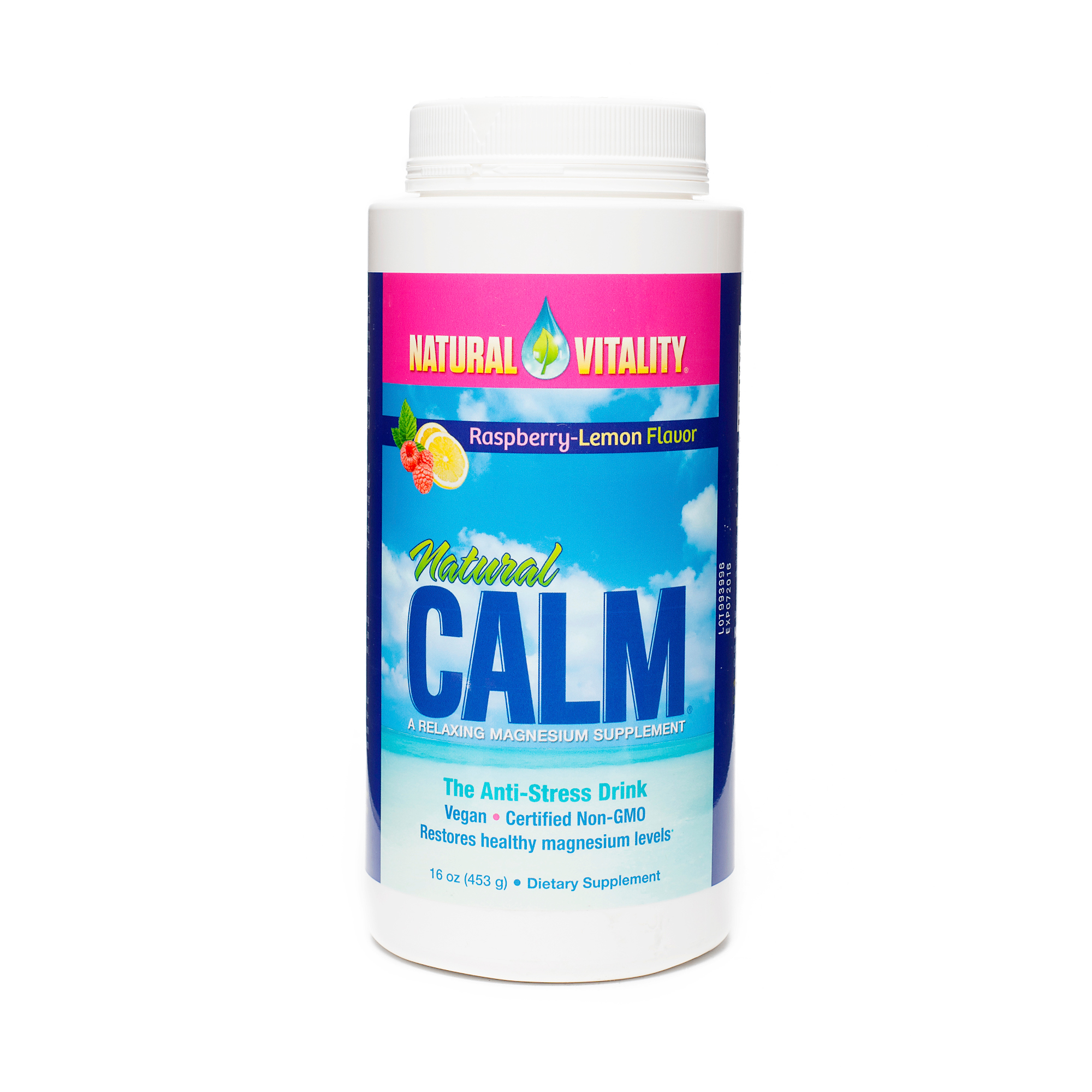 Natural Vitality Magnesium Supplement Organic RaspberryLemon