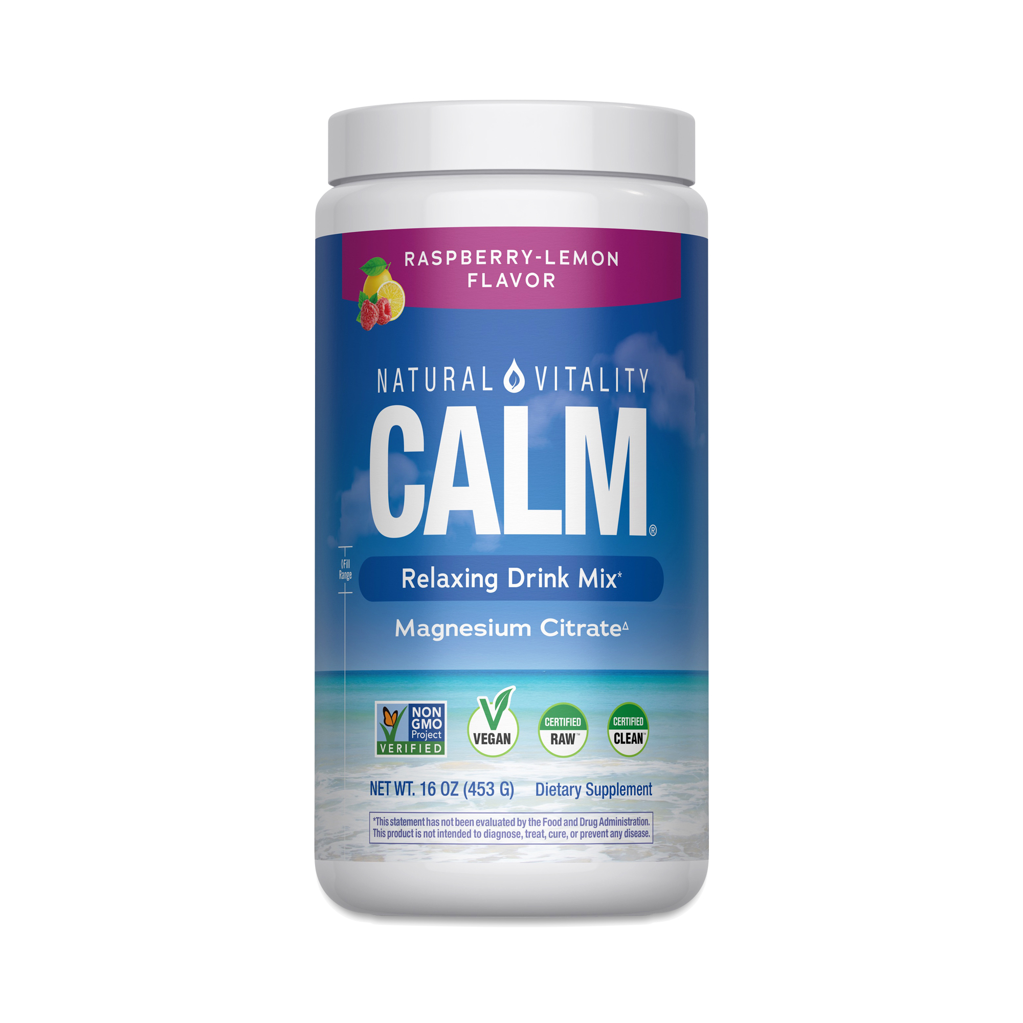Natural Vitality CALM Magnesium, Raspberry Lemon | Thrive Market