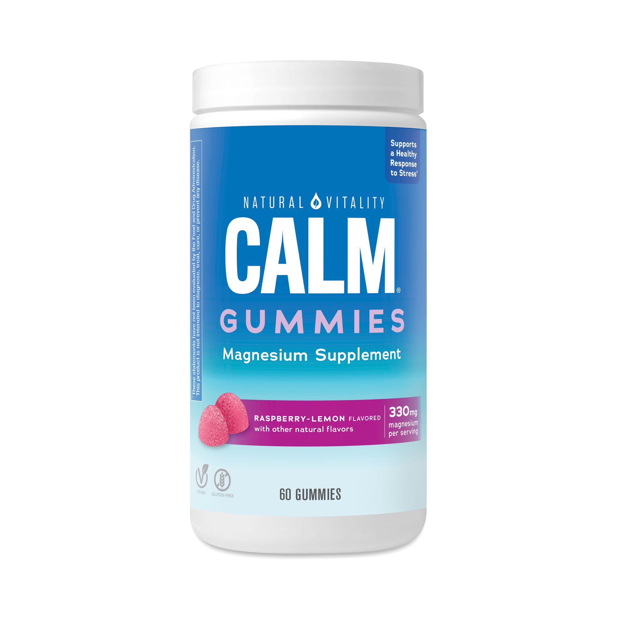 Natural Vitality CALM Magnesium Gummies, Raspberry Lemon Thrive Market