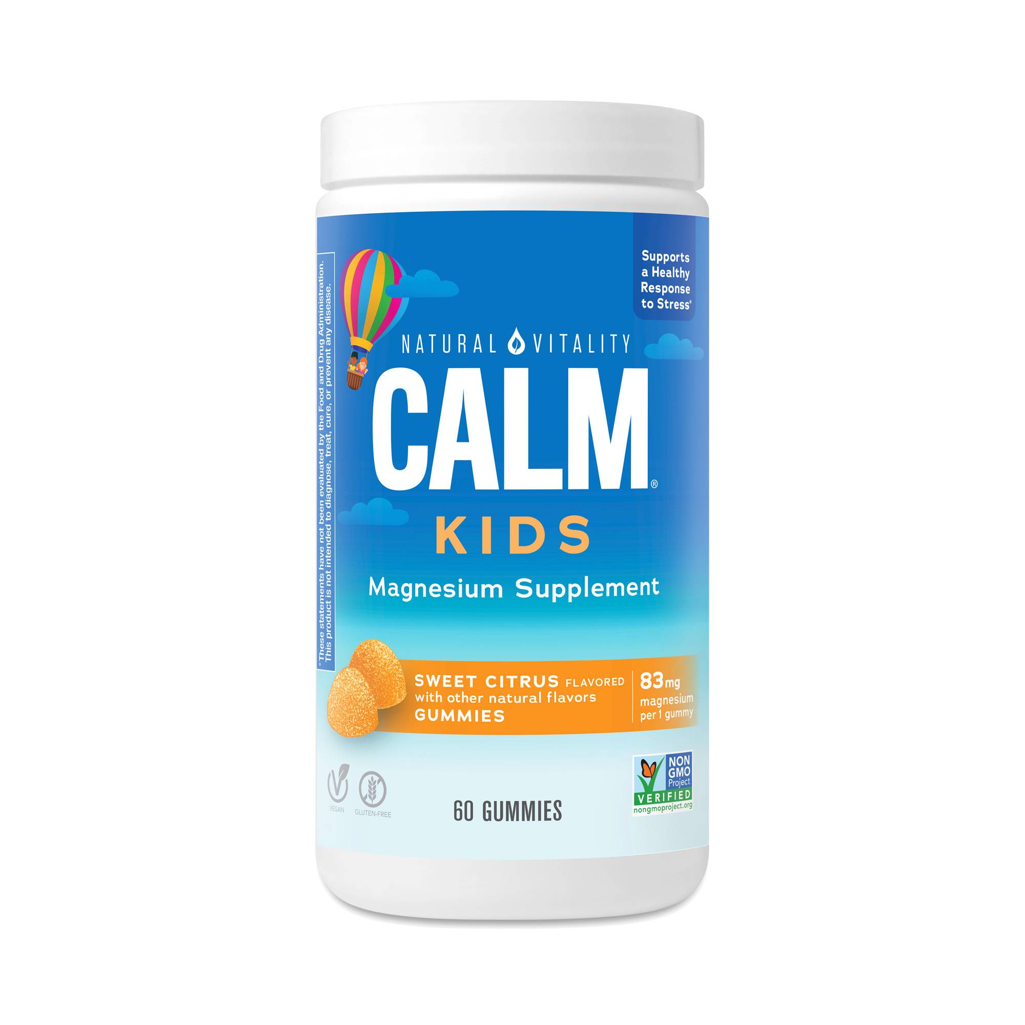 CALM Kids Magnesium Gummies, Sweet Citrus