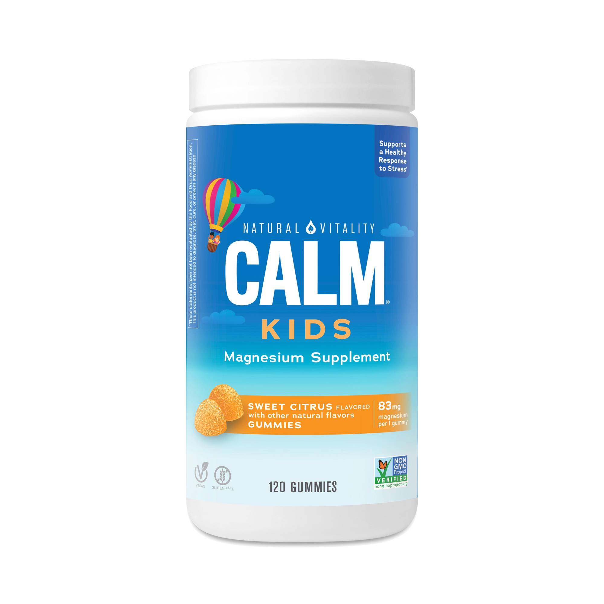 CALM Kids Magnesium Gummies, Sweet Citrus