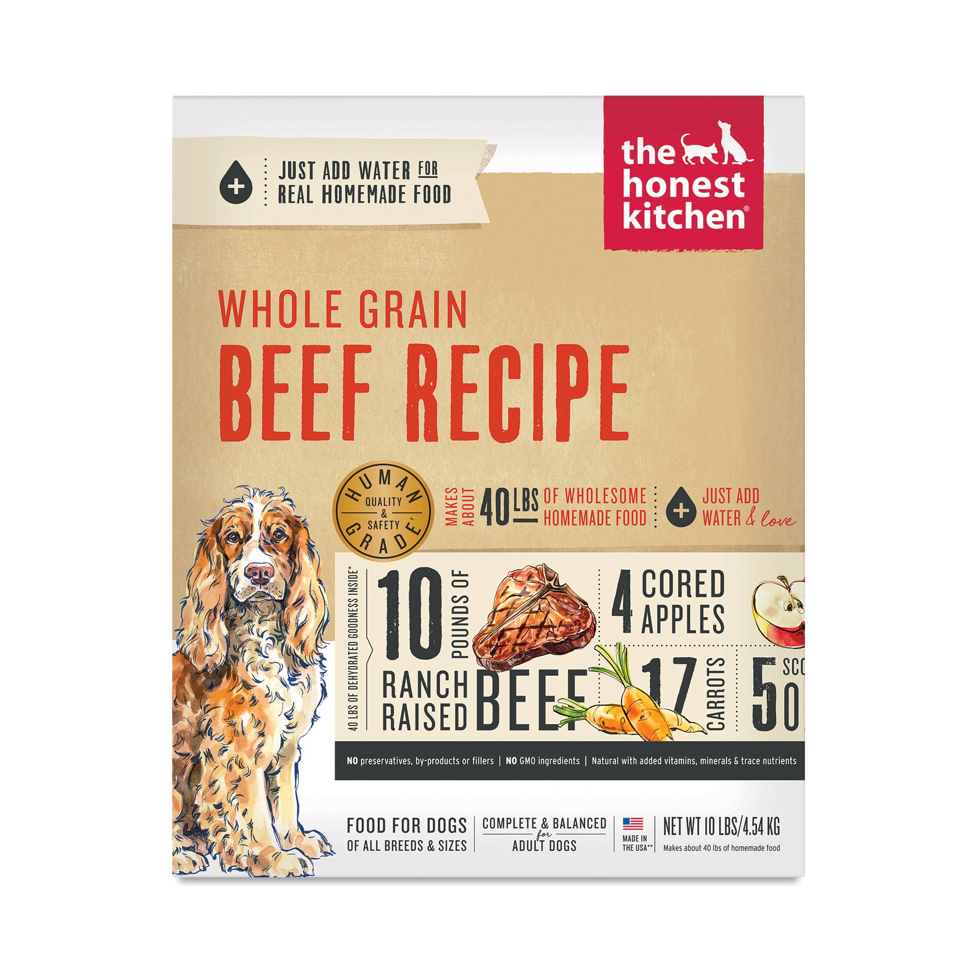 Whole Grain Beef Recipe Dog Food, Bulk