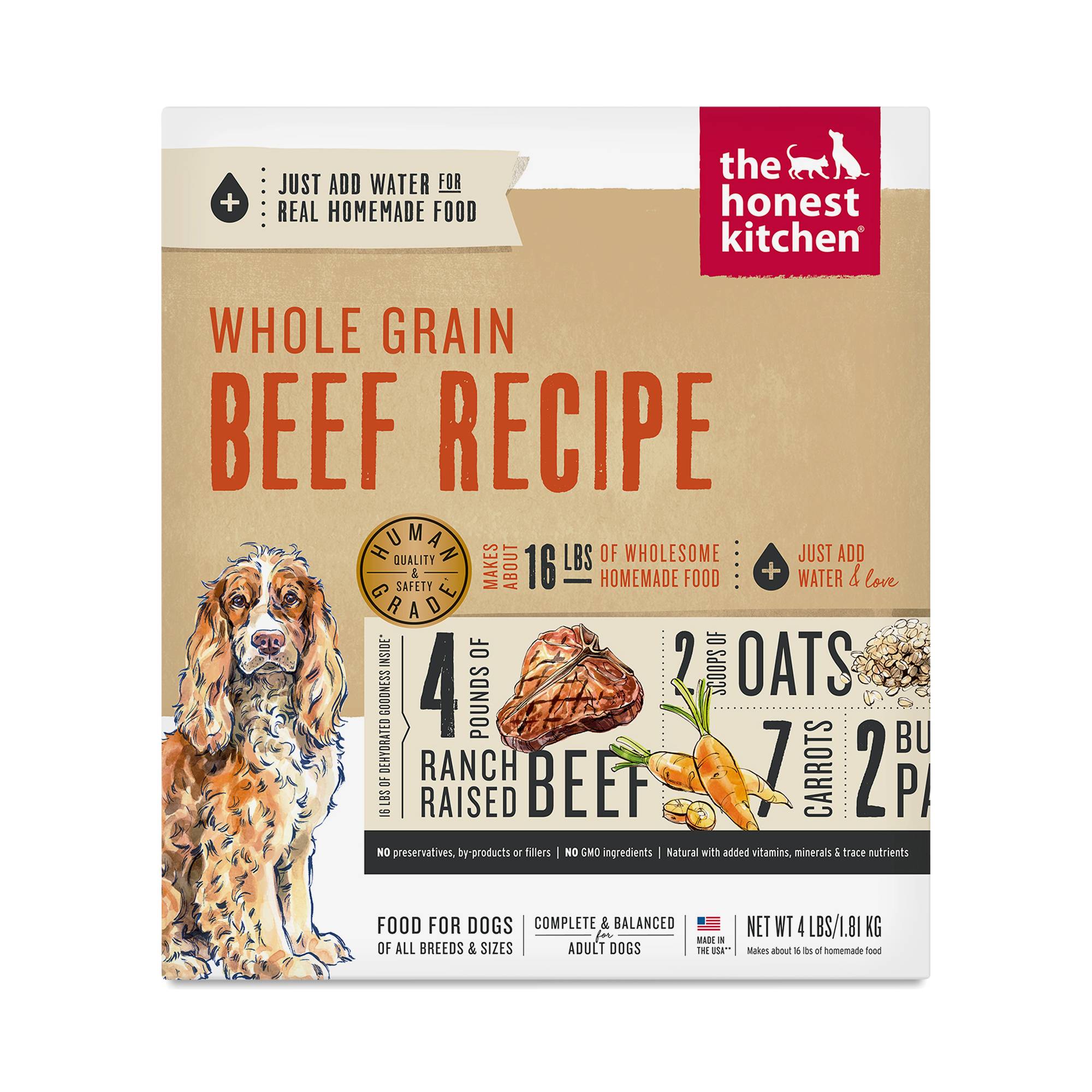 Whole Grain Beef Dog Food