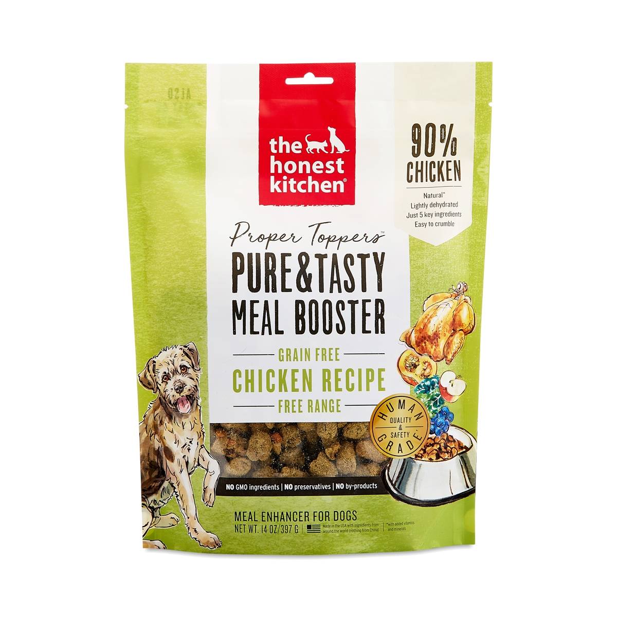 The Honest Kitchen Proper Toppers GrainFree Chicken Dog Food Thrive