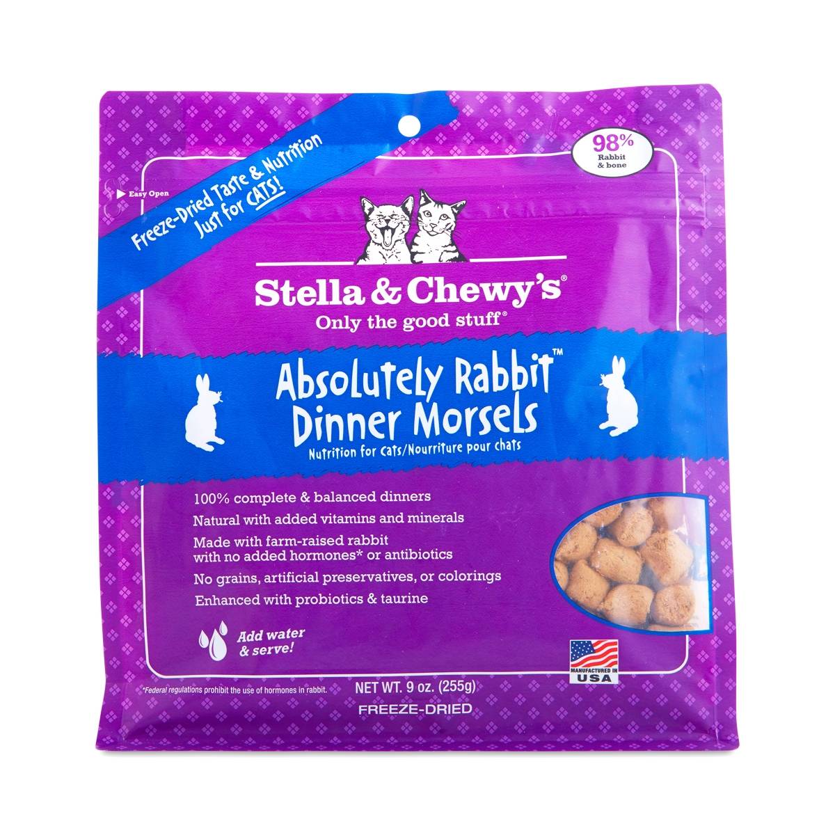 Stella & Chewy's Absolutely Rabbit Dinner Morsels, Freeze-Dried Raw ...