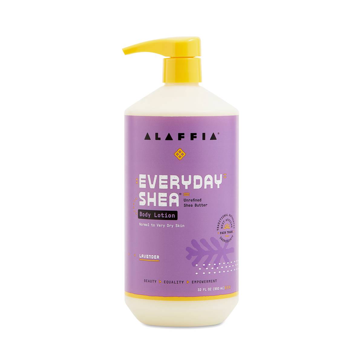 32 oz Lavender Shea Butter Body Lotion, Fair Trade Thrive Market