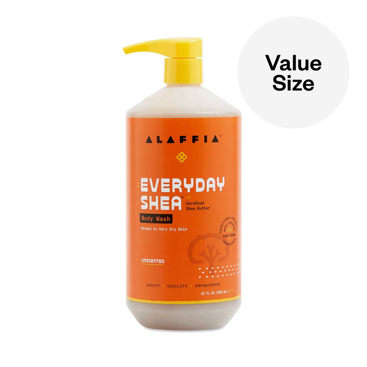 Everyday Shea Body Wash, Unscented