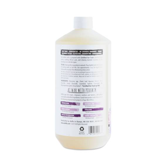 32 oz Lavender Shea Butter Bubble Bath, Fair Trade Thrive Market