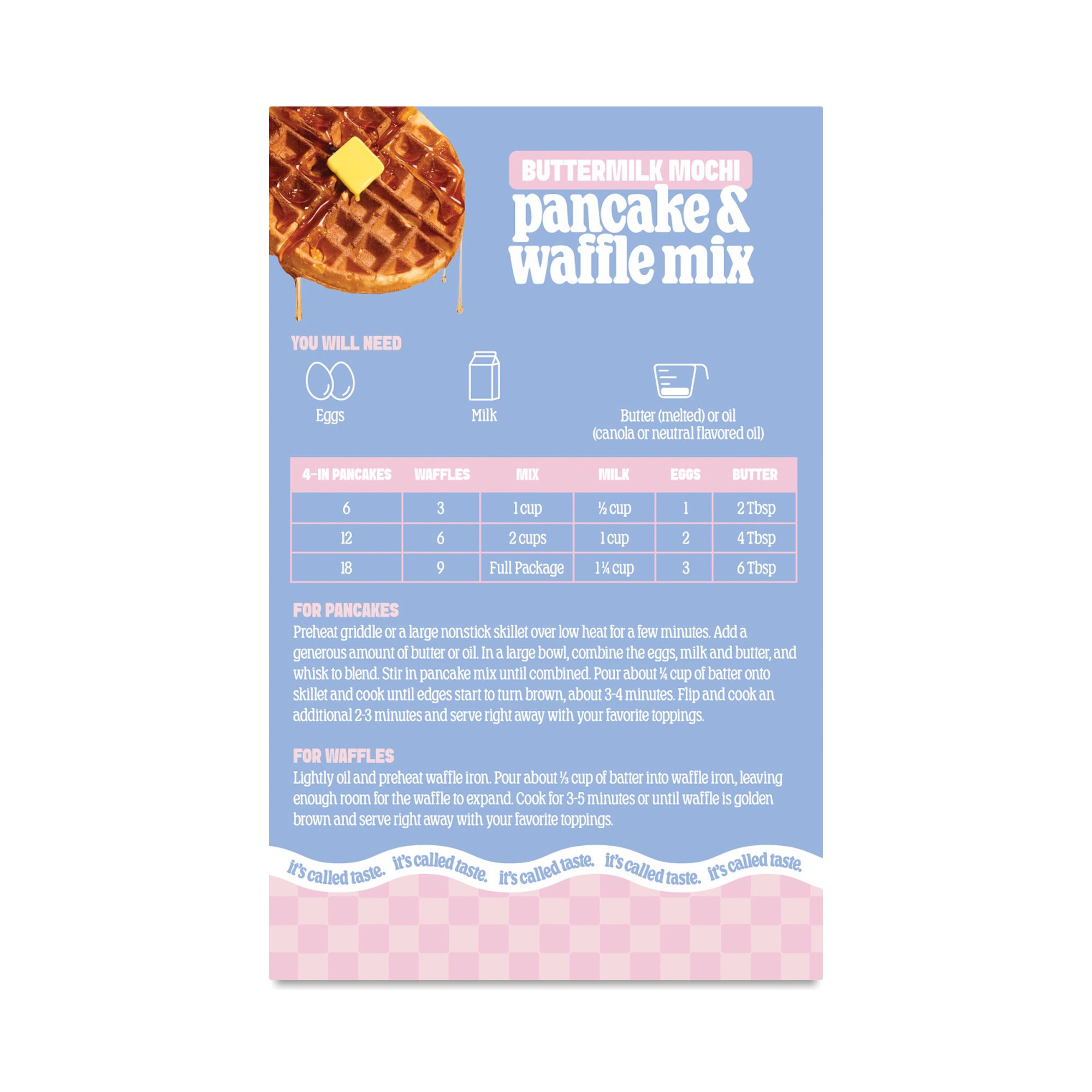 Buttermilk Mochi Pancake & Waffle Mix