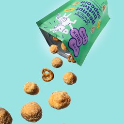Caramel Crunch Peanut Butter Popcorn Snack Mix