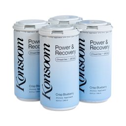 Sparkling Power & Recovery Creatine Drink, Crisp Blueberry