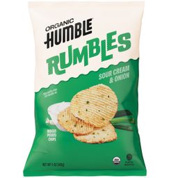 Organic Potato Chips, Sour Cream & Onion Rumbles