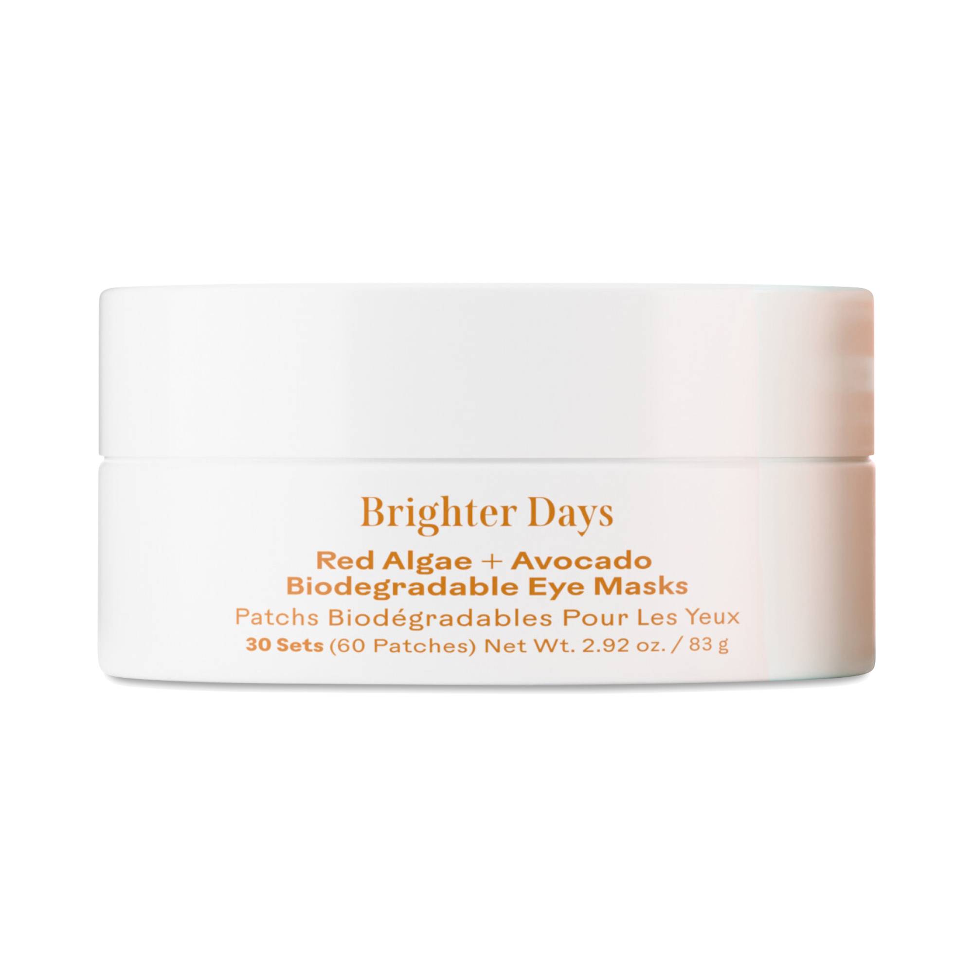 Brighter Days, Red Algae + Avocado Biodegradable Eye Masks