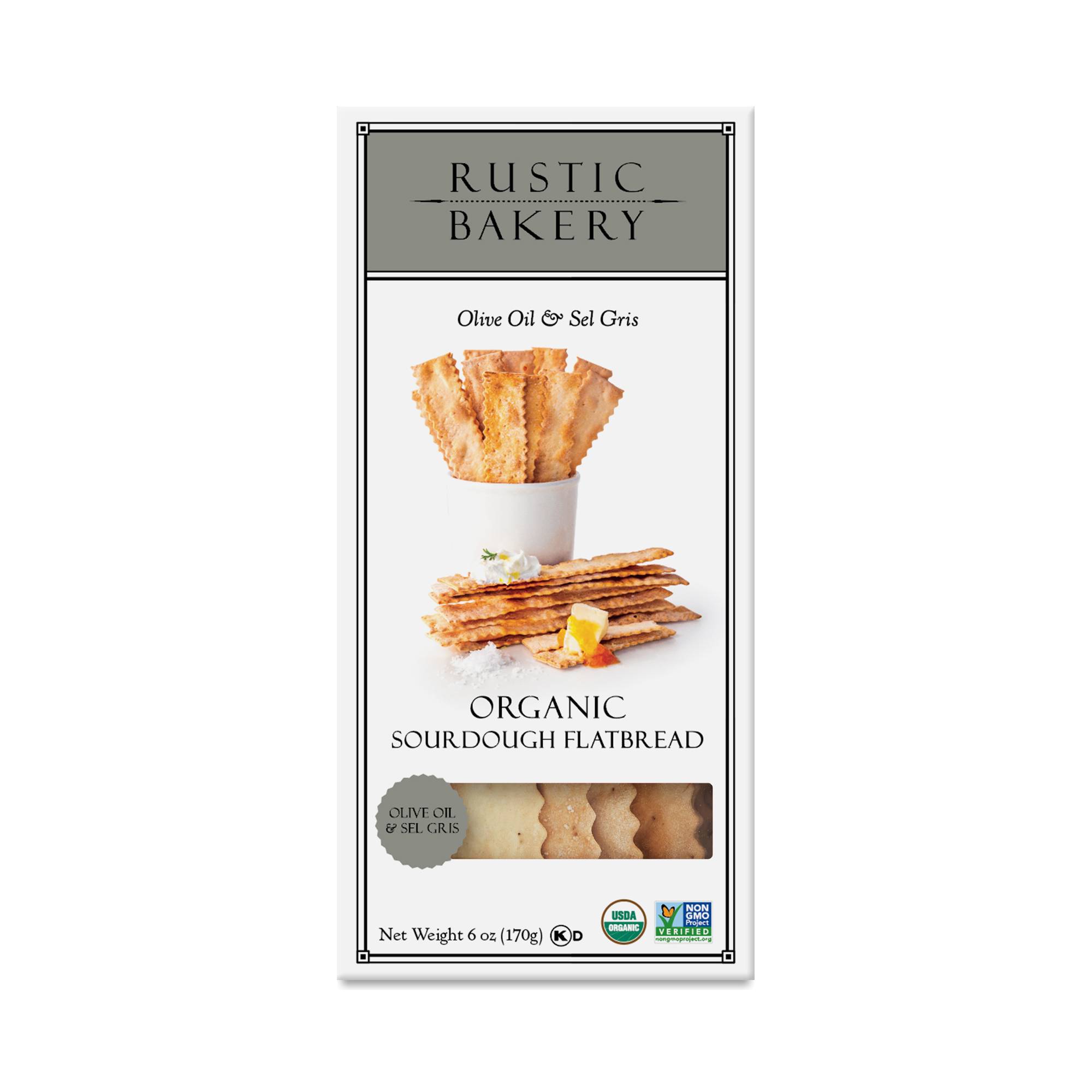 Organic Sourdough Flatbread, Olive Oil & Sel Gris