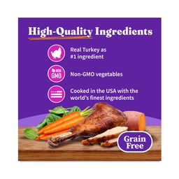 Grain Free Adult Wet Cat Food, Turkey & Duck