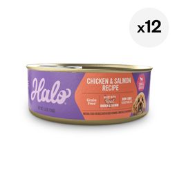 Grain Free Adult Wet Dog Food for Small Breed, Chicken & Salmon