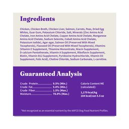 Grain Free Adult Wet Dog Food for Small Breed, Chicken & Salmon