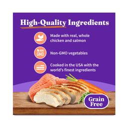 Grain Free Adult Wet Dog Food for Small Breed, Chicken & Salmon
