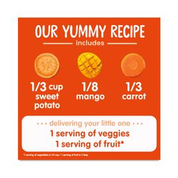 Happy Baby Stage 2 Organic Fruit Pouch, Sweet Potatoes, Mangos & Carrots