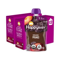 Happy Baby Stage 1 Organic Fruit Pouch, Prunes