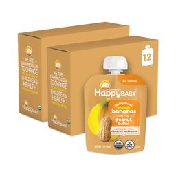 Happy Baby Nutty Blend Pouch, Banana & Peanut Butter