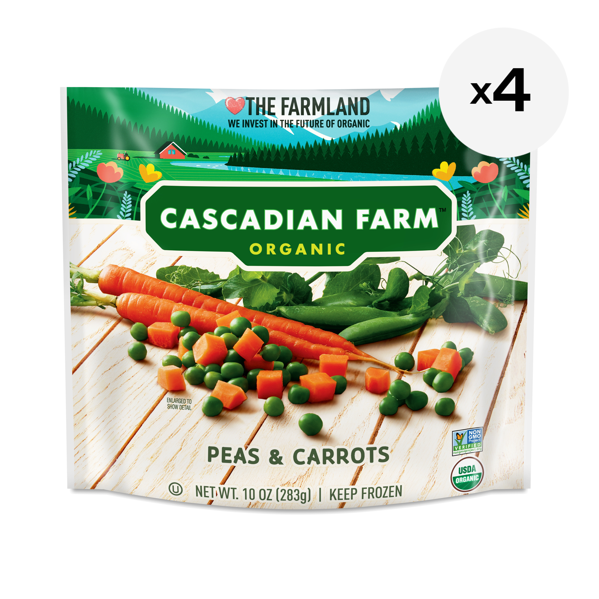 Organic Peas & Carrots, 4 Pack