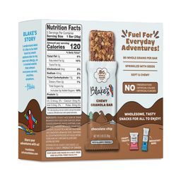 Chewy Granola Bars, Chocolate Chip